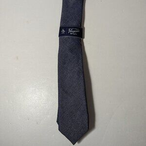 NEW- Mens Penguin by Munsingwear Neck Tie Cotton Blend Navy MSRP: $55